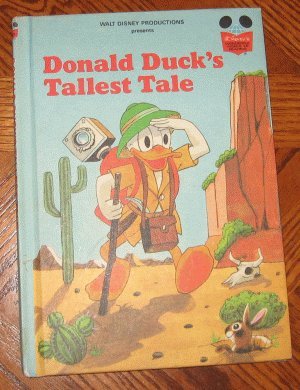 DONALD DUCK'S TALLEST TALE Disney 1980 vintage hardcover excellent condition