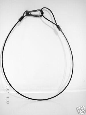 BLACK SAFETY CABLE FOR STAGE LIGHTING