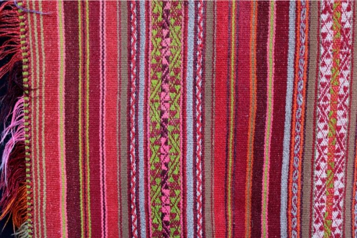 Authentic Old Peruvian Man's Alpaca Poncho Cuzco Andes