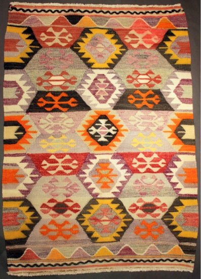 Old Tribal Nomad Made Kilim Taurus Mountains Anatolia