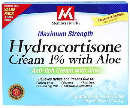 Members Mark Hydrocortisone Cream 1% - 4/2oz