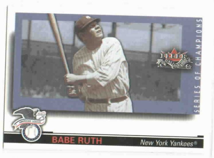 2002 Fleer Fall Classics Series Of Champions Babe Ruth New York Yankees