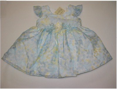 12 month cap sleeve blue floral spring dress