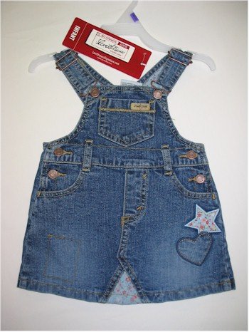 12 month Levi Strauss Signature denim overall skirt