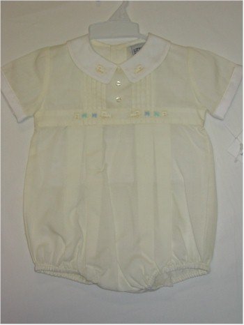 6 month yellow one piece with trains