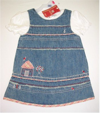18 month jean jumper with white shirt