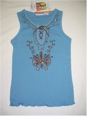 XS(4/5) Mary-Kate and Ashley blue embellished tank top