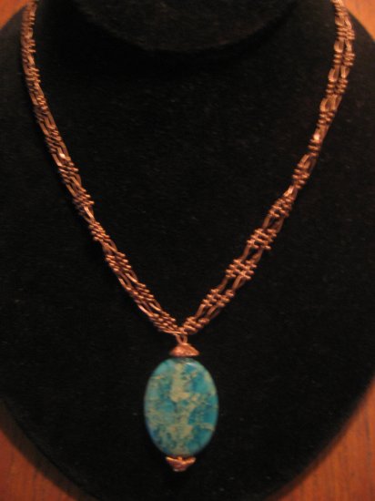 antique copper necklace