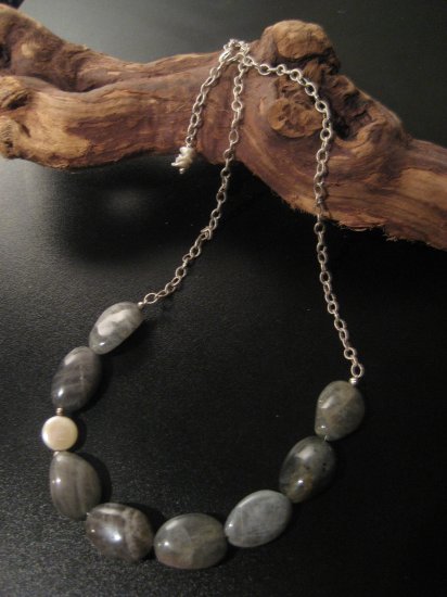 gray sky necklace