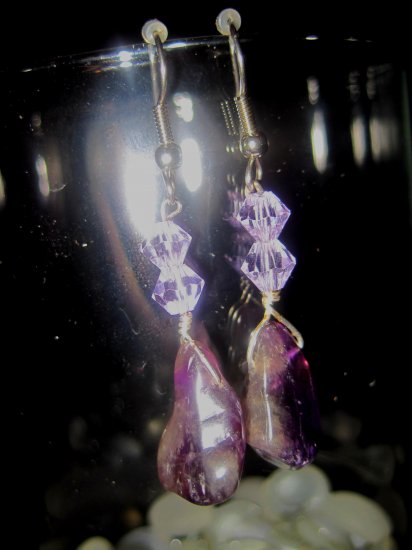 Amethyst Earrings- Wisteria