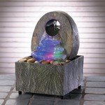 35597 Rainbow Colored Rock Fountain