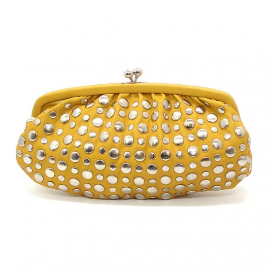 Urban Expressions Zeppelin Studded Clutch Bag, Yellow (X3093)