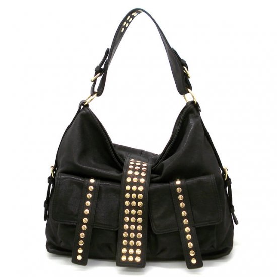 Urban Expressions Hobo Handbag Purse, Black