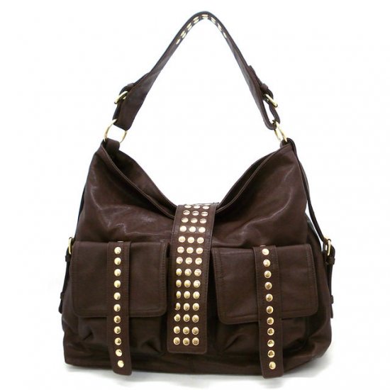 Urban Expressions Hobo Handbag Purse, Brown