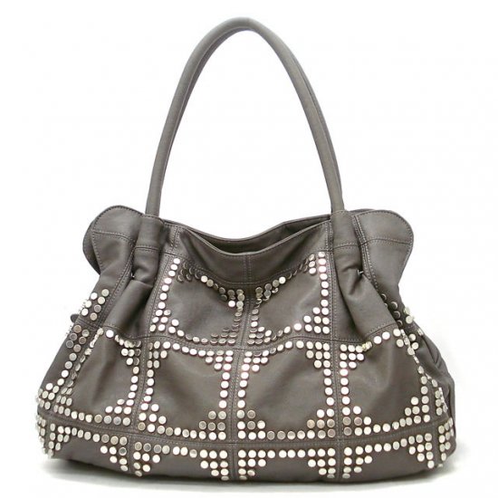 UE Adalie Studded Tote Handbag Purse, Grey