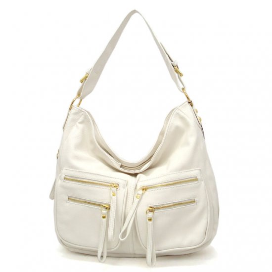 UE Addie Hobo Handbag Purse, White