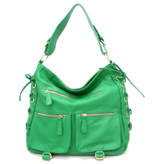 Abelina Hobo Handbag Purse, Green