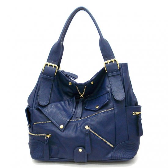 Aceline Tote Handbag Purse, Blue