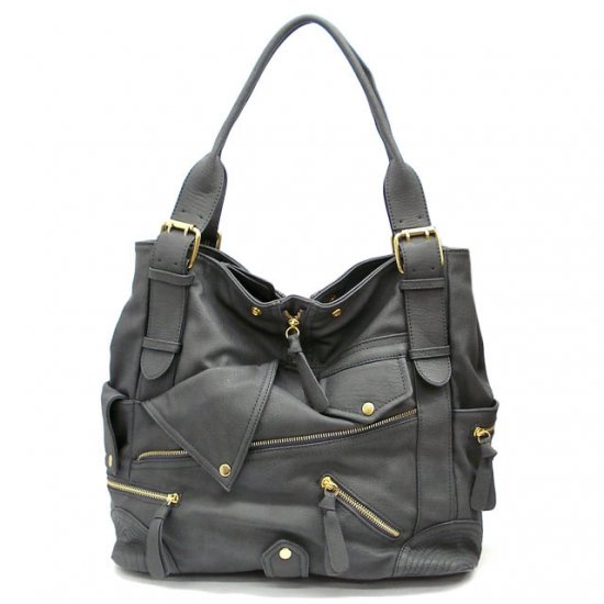 Aceline Tote Handbag Purse, Grey