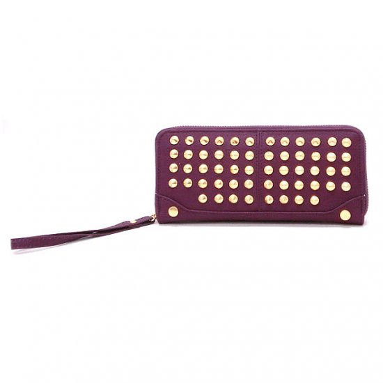 Adalicia Studded Women's Wallet, Purple