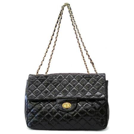 Hettie Quilted Shoulder Handbag, Black