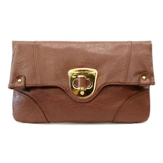 Hilaire Evening Clutch Handbag, Brown