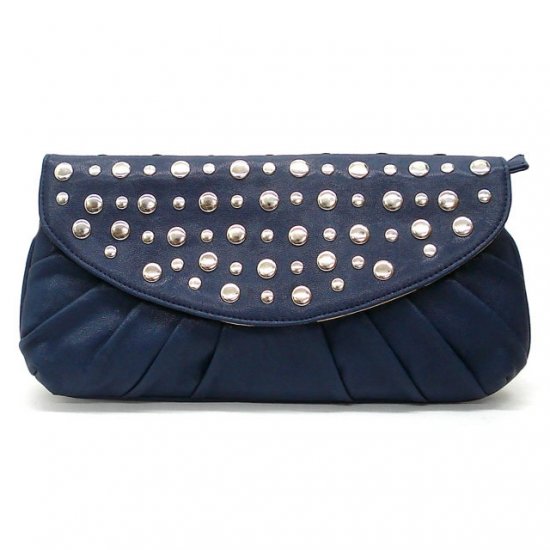 Urban Expressions Marvelle Studded Clutch Handbag, Blue