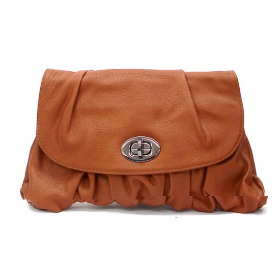 Urban Expressions Holly Clutch Handbag, Cognaq