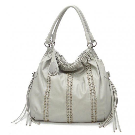 Clarette Hobo Handbag Purse, Grey