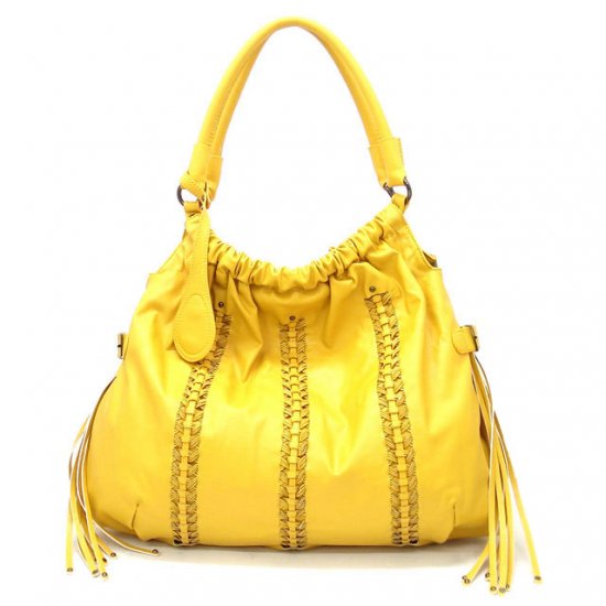 Clarette Hobo Handbag Purse, Yellow