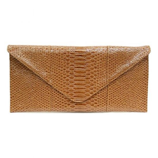 Urban Expressions Claribel Envelope Style Clutch Handbag, Camel