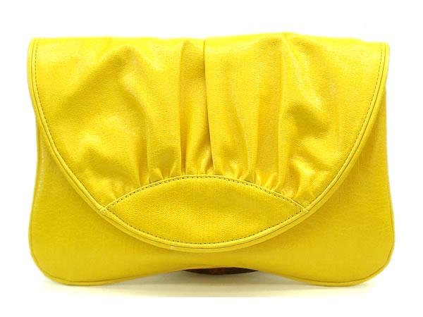 Hugette Clutch Handbag, Yellow