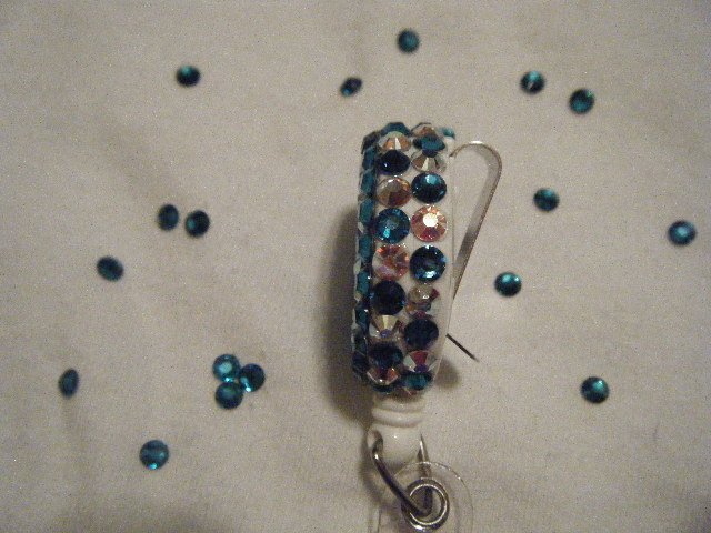 Blue Zircon and Clear Crystal