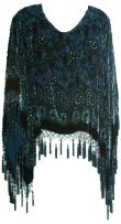 Beaded Paisly Poncho