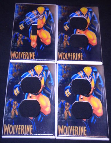 MARVEL WOLVERINE LIGHT SWITCH & OUTLET COVERS Cool!