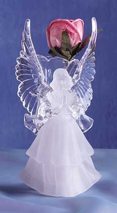 Acrylic Frosted Vase - Angel (Item # 29142)