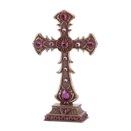 Purple Rhinestone Crucifix (Item # 35274)