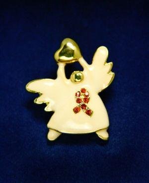 Ceramic Angel Pin