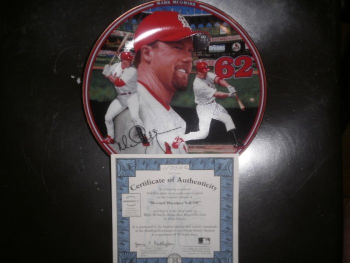 Mark McGwire 23k Gold Plate