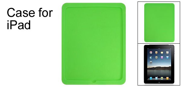 Green Silicone Skin Case Back Cover for Apple iPad
