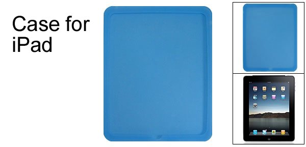 Protector Back Blue Silione Skin Case for Apple iPad