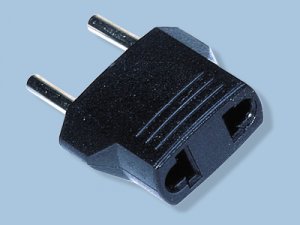 European/Asian 4MM Round Prong Non-Grounded Plug MU5