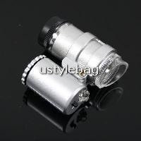Mini sized 2-LED white light illuminated microscope