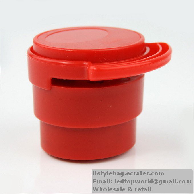 Red Eco-friendly Stapless Stapler Paperclip Staple New