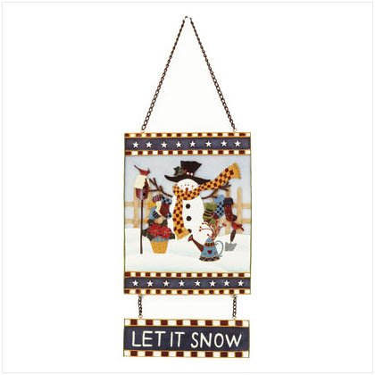 Alab Snowman Let It Snow Sign (#34583)