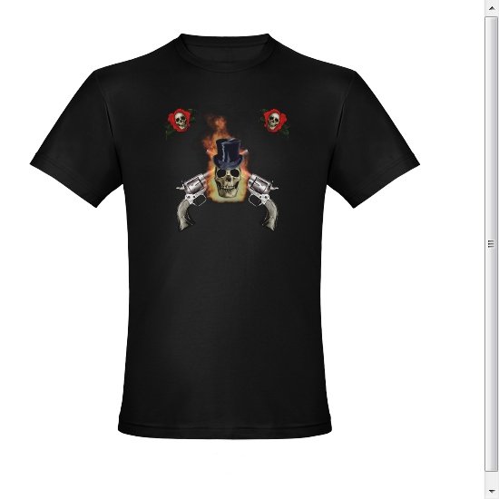 DGR Death,Gun's,Roses Black Fited T-shirt