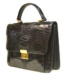 Genuine Crocodile Leather Black For Men