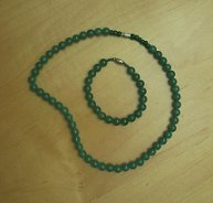 Jade Necklace and Bracelet