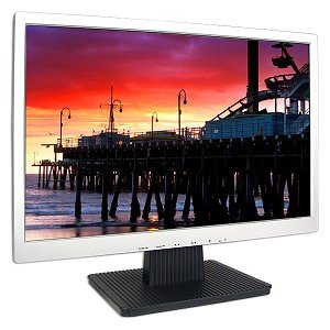 19" TFT LCD Widescreen Monitor w/Speakers (Silver) - NEW