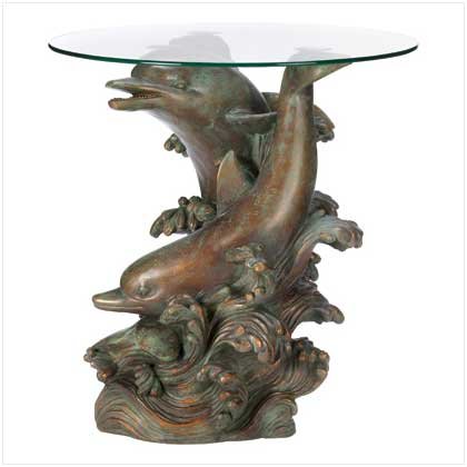 Seafaring Dolphin Accent Table Retail Price 169.95